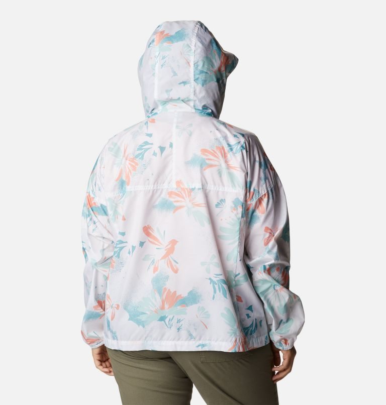 Columbia Flash Challenger Novelty Windbreaker Jakke Dame Blomster | Plus Size 71504U